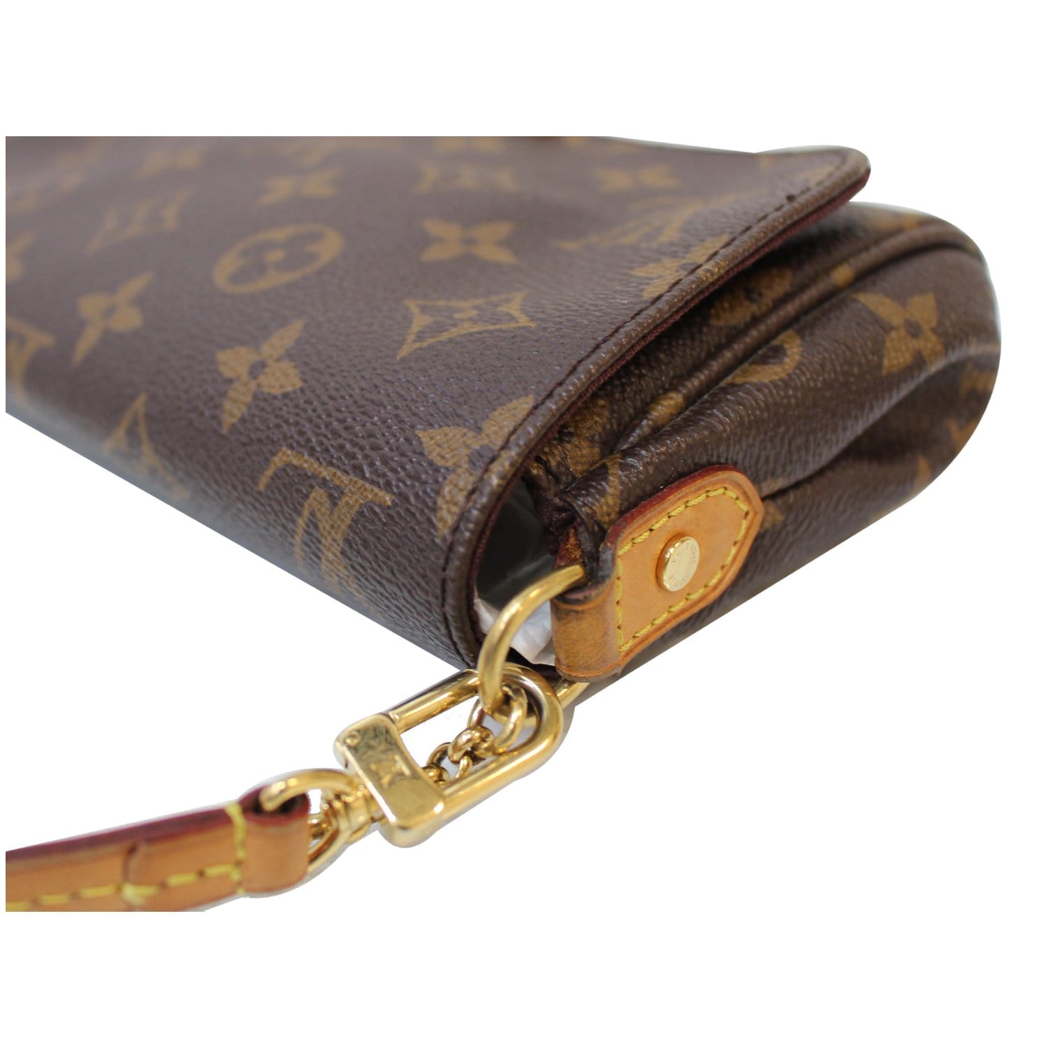 Félicie strap & go leather crossbody bag Louis Vuitton Brown in