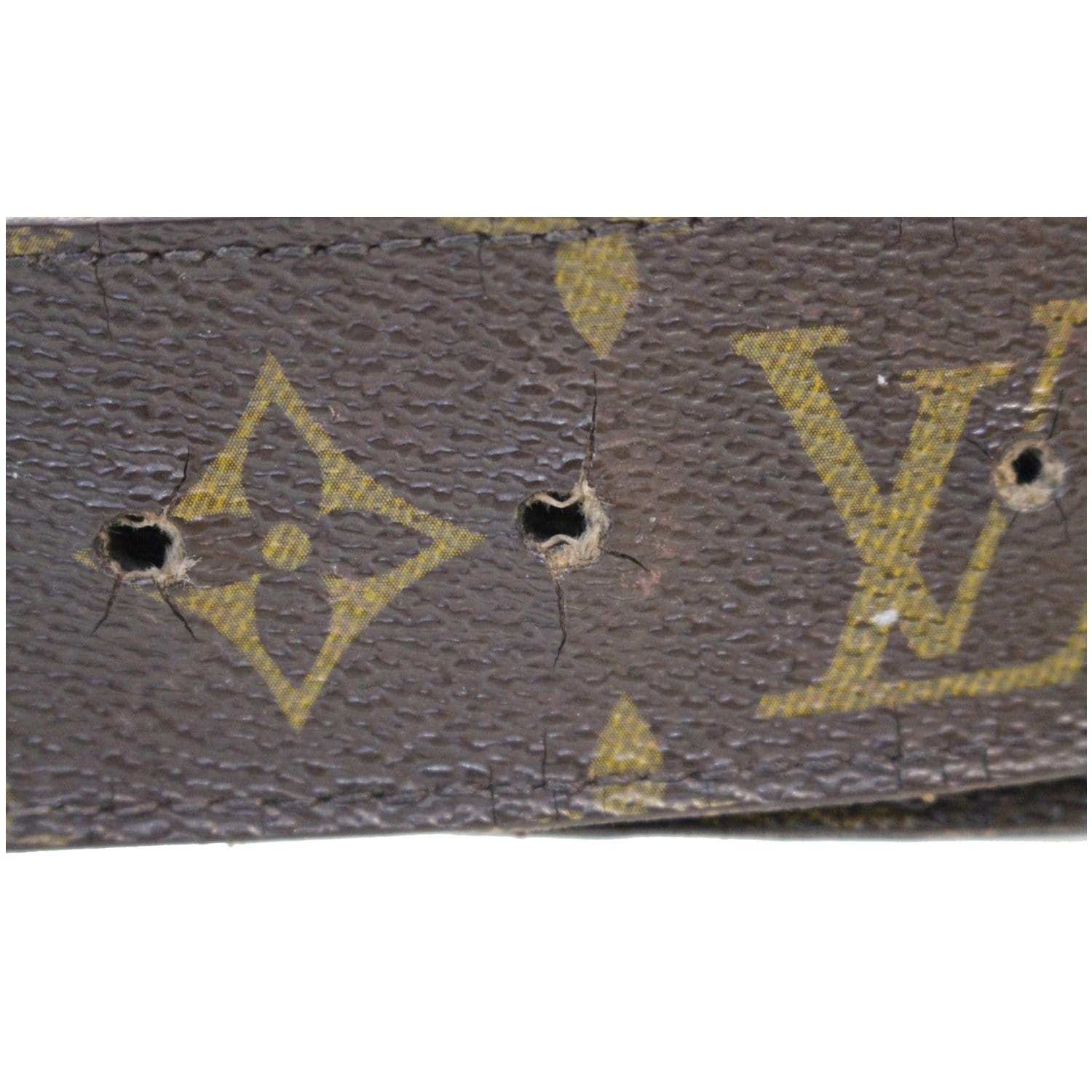 Louis Vuitton LV Initiales Belt Monogram Canvas Wide Brown 2143451