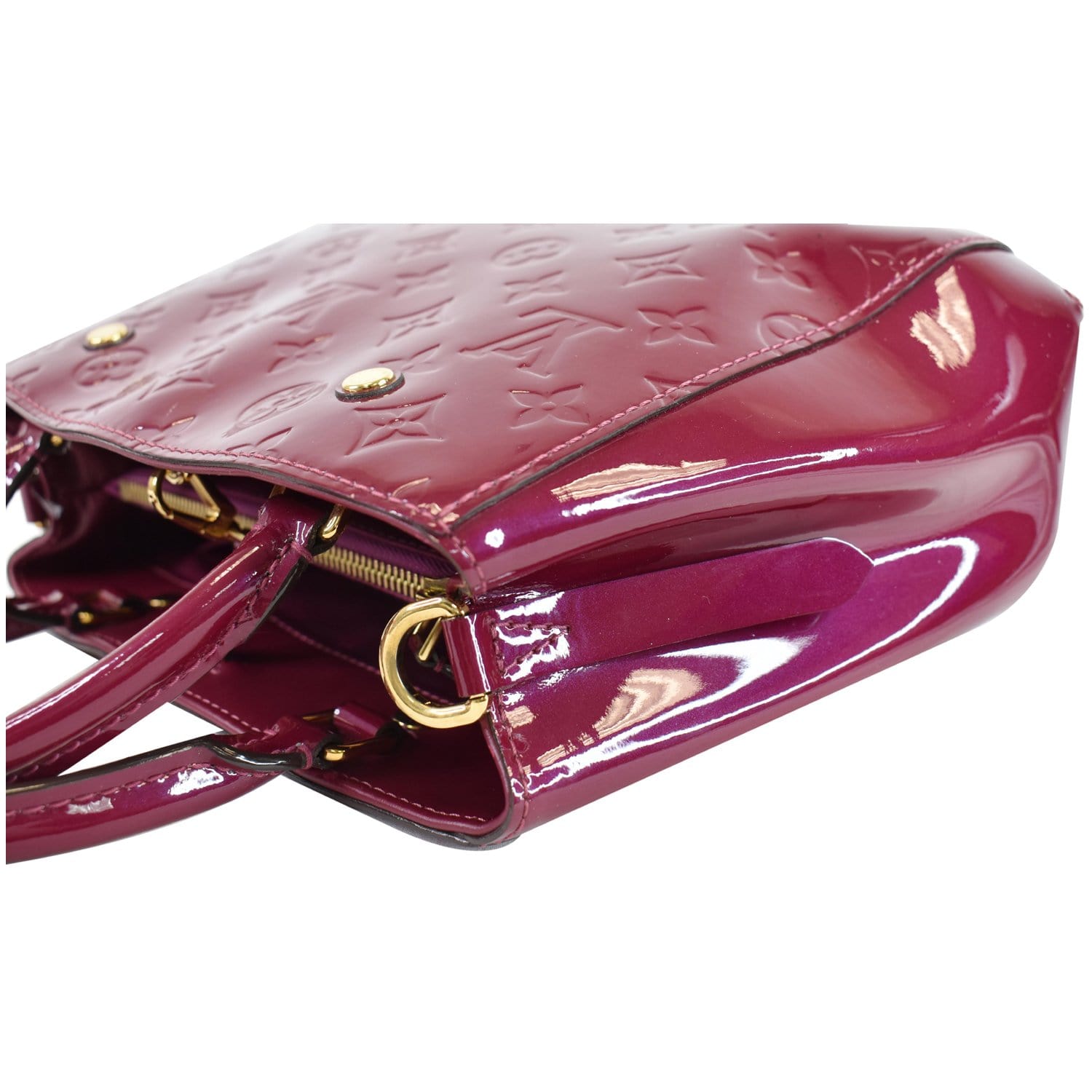 Louis Vuitton Pink Monogram Vernis Montaigne BB Leather Patent