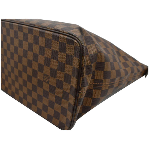 LOUIS VUITTON Saleya MM Damier Ebene Tote Bag Brown