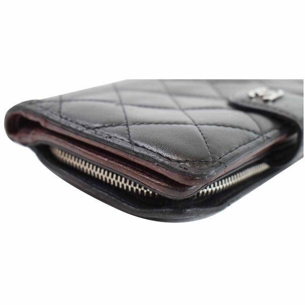 Chanel CC Lambskin Leather Bifold Wallet Men 