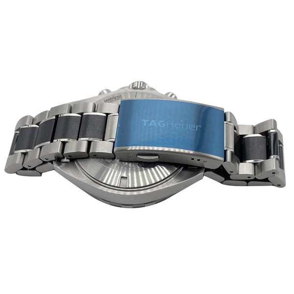 TAG HEUER Formula 1 Chronograph Quartz SS Date Watch Silver Dial 43MM