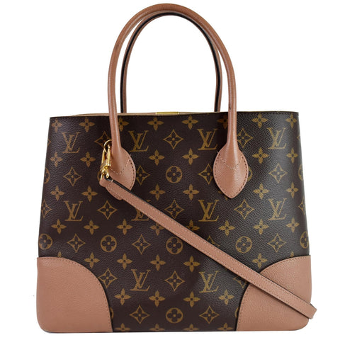 LOUIS VUITTON Flandrin Monogram Canvas Tote Shoulder Bag Brown - 15% OFF