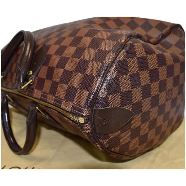 LOUIS VUITTON Speedy 35 Damier Ebene Satchel Bag Brown