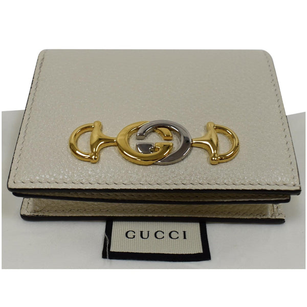 Gucci Zumi Mini Grainy Leather Chain Wallet - top side preview