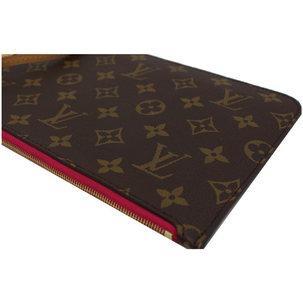 Louis Vuitton Neverfull MM Monogram Canvas wristlet pouch 