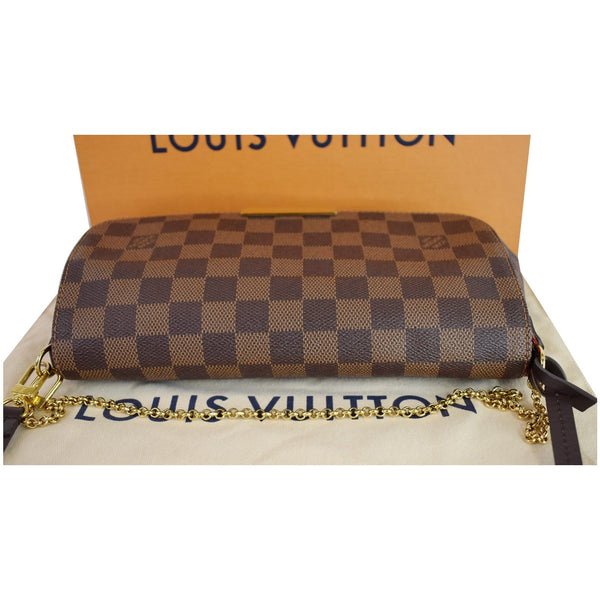 Louis Vuitton Favorite MM Damier Ebene Crossbody Bag - golden chain