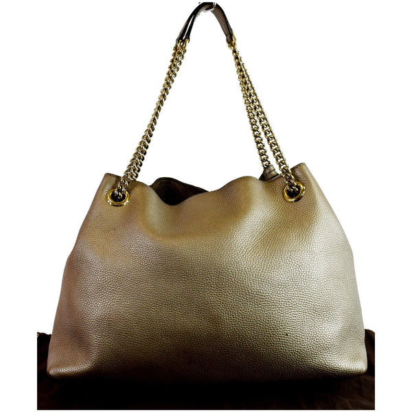 Gucci Soho Pebbled Leather Chain Bag backside preview