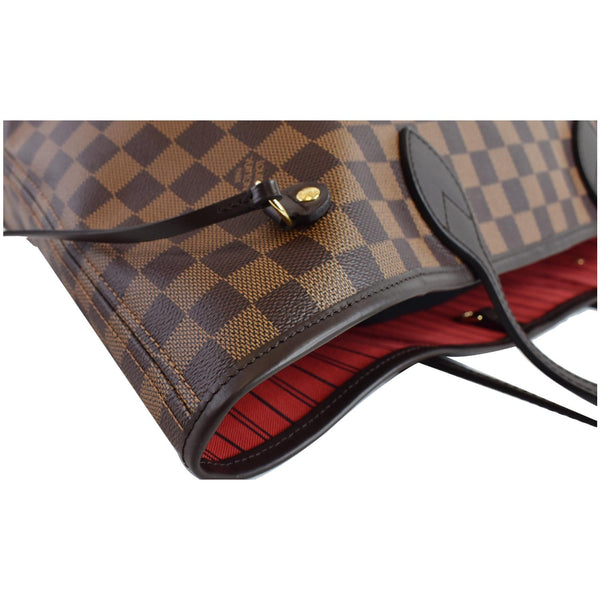 LOUIS VUITTON Neverfull MM Damier Ebene Brown Tote Shoulder Bag Brown
