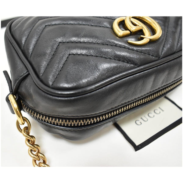 preloved Gucci GG Marmont Matelasse Mini Leather Chain Bag