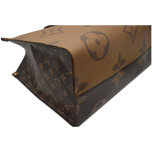 LOUIS VUITTON Onthego GM Reverse Monogram Giant Canvas Shoulder Bag Brown