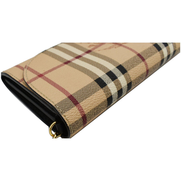 Burberry Henley Haymarket Check Canvas Wallet On Chain Bag
