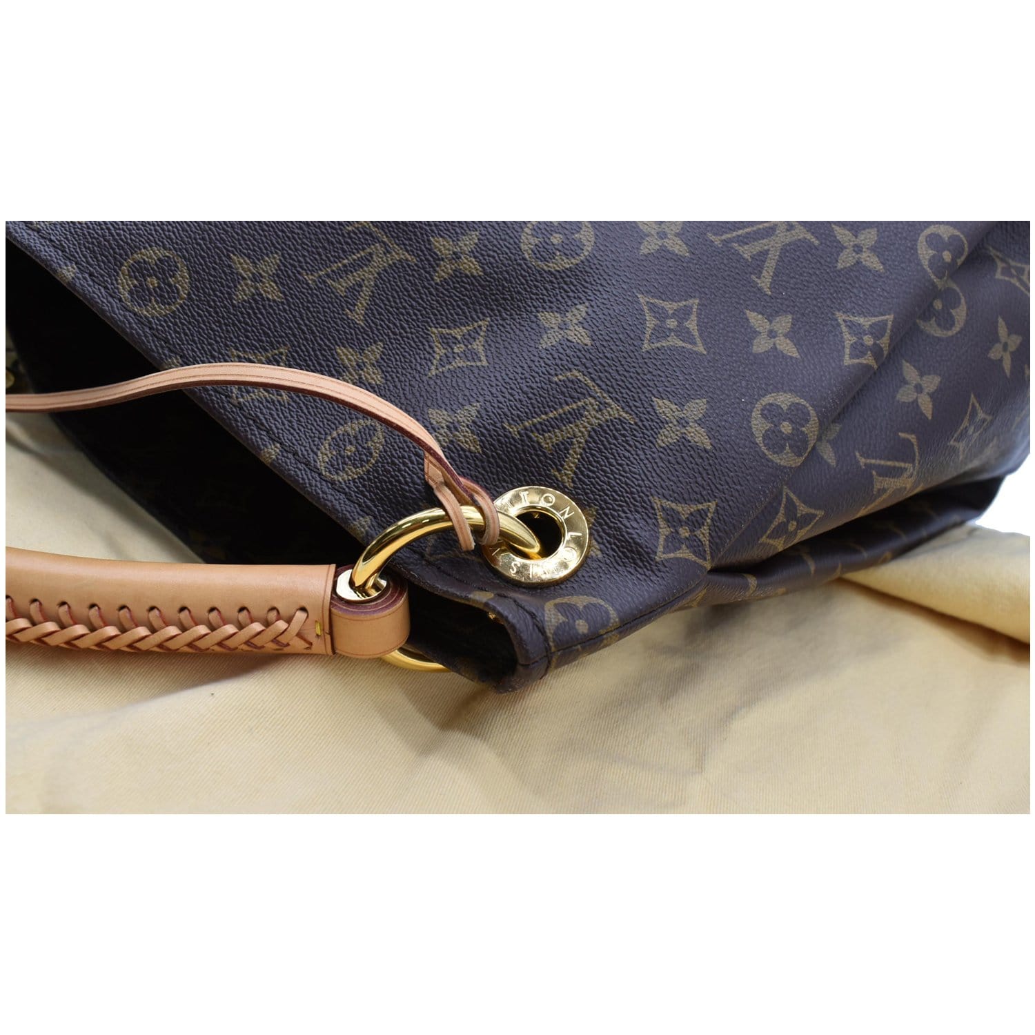 Artsy cloth handbag Louis Vuitton Brown in Fabric - 24912412