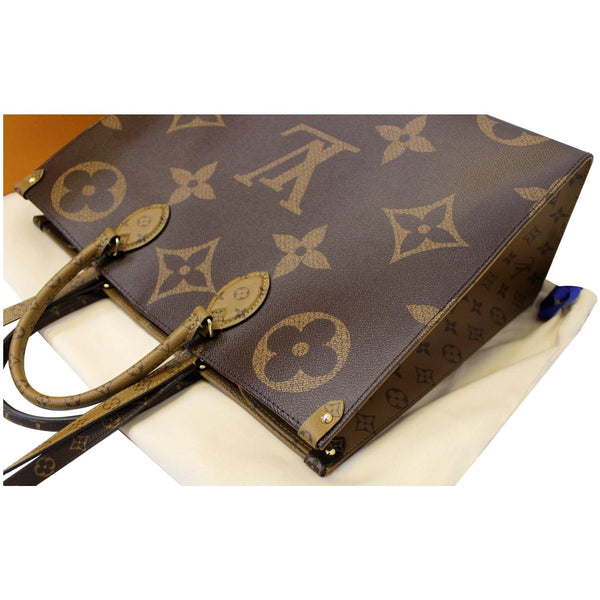 LOUIS VUITTON Onthego Reverse Monogram Giant Canvas Shoulder Bag Brown