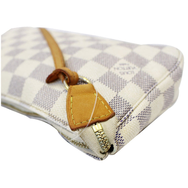 LOUIS VUITTON Pochette Accessoires Damier Azur Pouch White