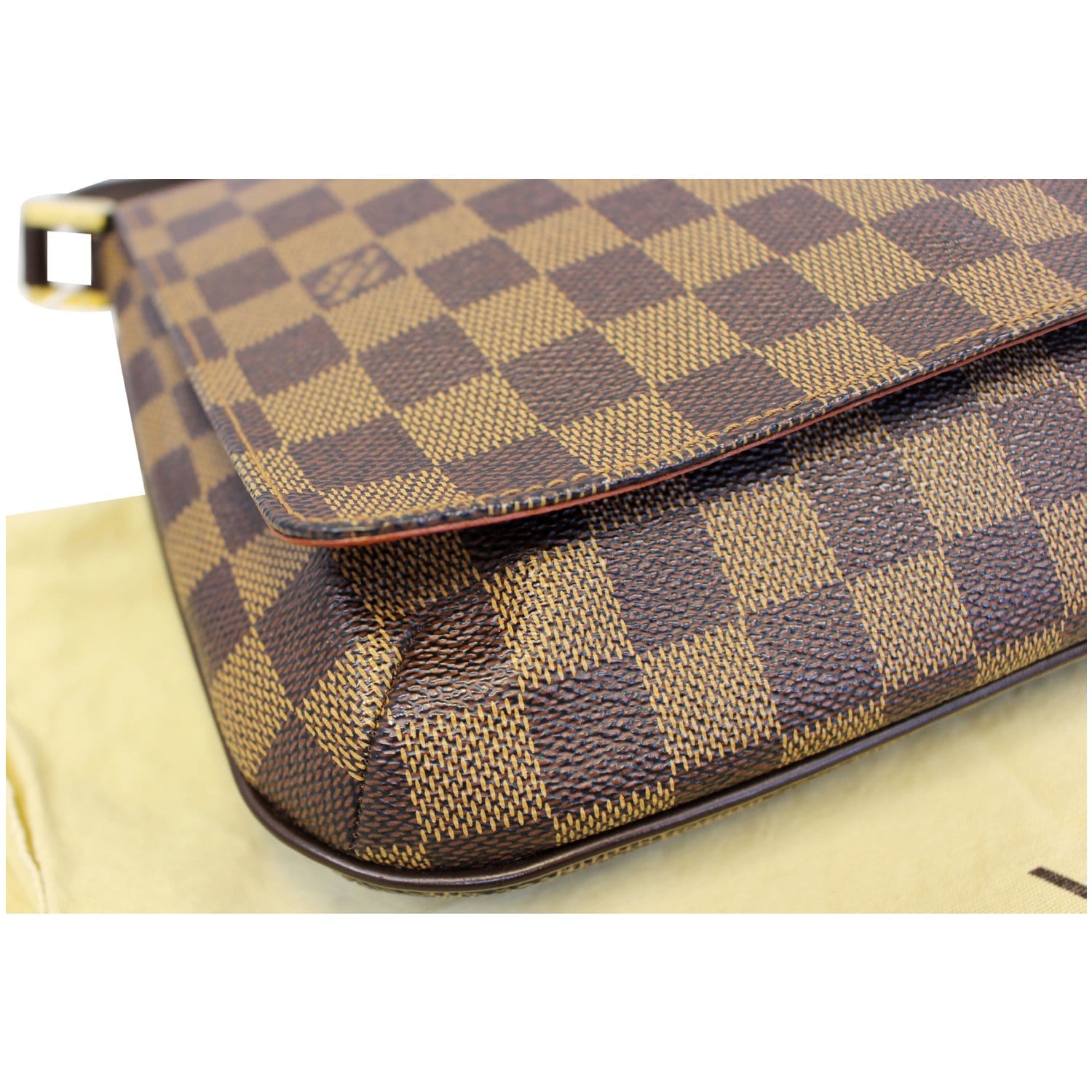 Louis Vuitton Musette Tango Damier Ebene Short Shoulder Bag Handbag Purse  Brown