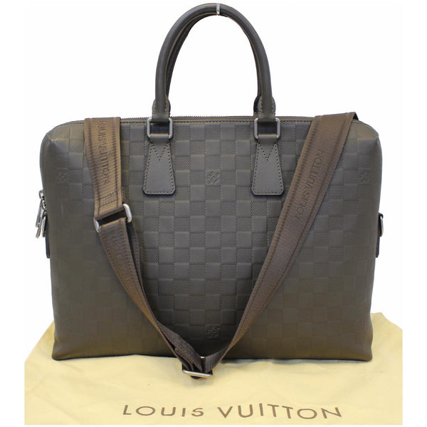 LOUIS VUITTON Porte-Documents Jour Damier Infini Leather Shoulder Bag-US