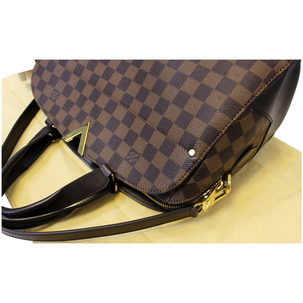 LOUIS VUITTON Kensington Bowling Damier Ebene Shoulder Handbag-US