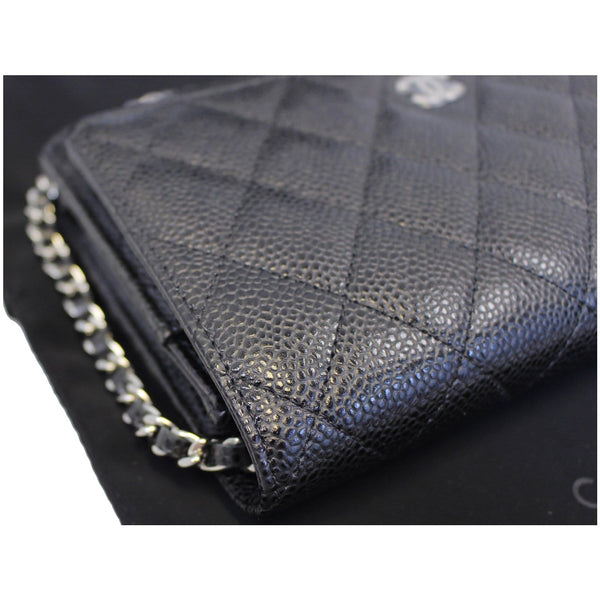 CHANEL Wallet on Chain WOC Caviar Leather Crossbody Bag Black