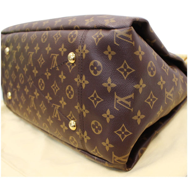 LV Artsy MM Monogram Canvas Satchel Bag in brown