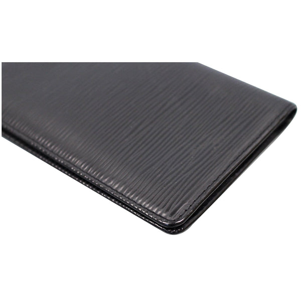 LOUIS VUITTON Brazza Long Epi Wallet Black