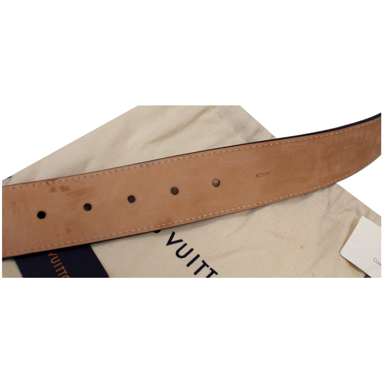 Initiales leather belt Louis Vuitton Brown size L International in Leather  - 36329886