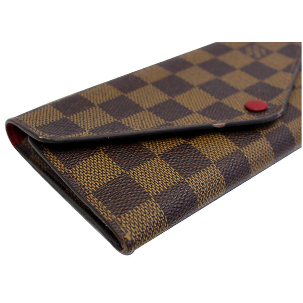 LOUIS VUITTON Josephine Damier Ebene Wallet Brown