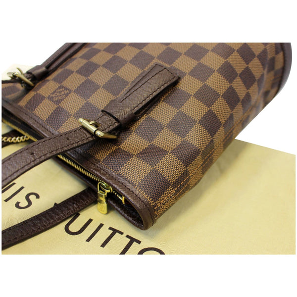 LOUIS VUITTON Marais Bucket Damier Ebene Shoulder Bag Brown