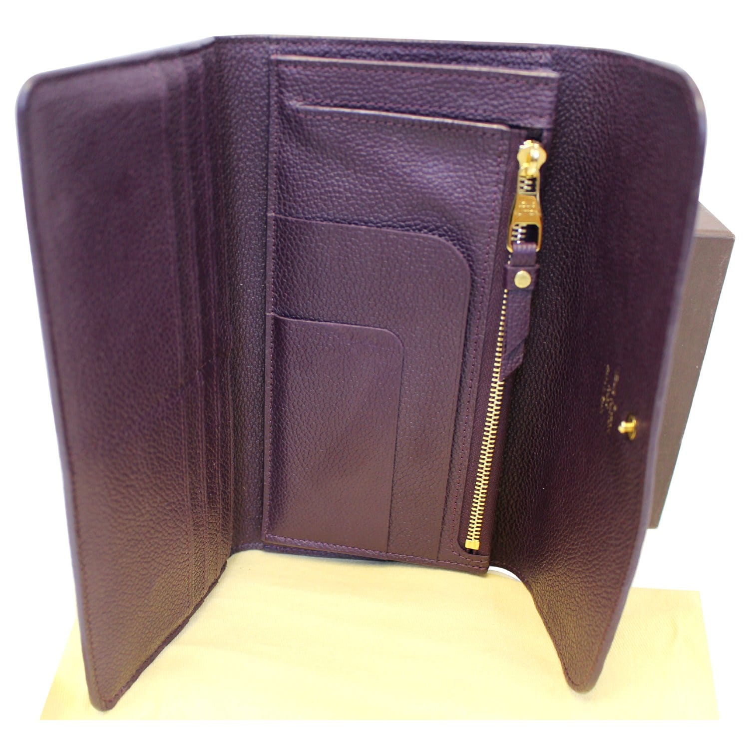 Louis Vuitton Wallet Portefeuille Twist Prunes Purple Long Bifold
