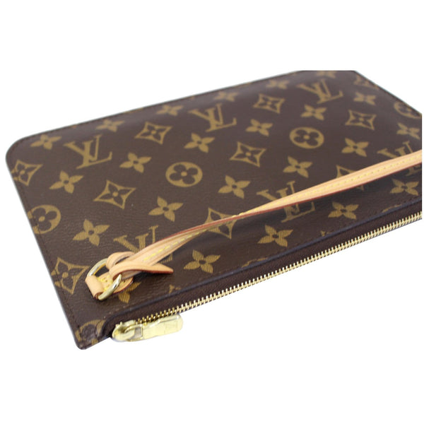 LOUIS VUITTON Pochette Wristlet Pouch Monogram Canvas Neverfull MM/GM Brown-US