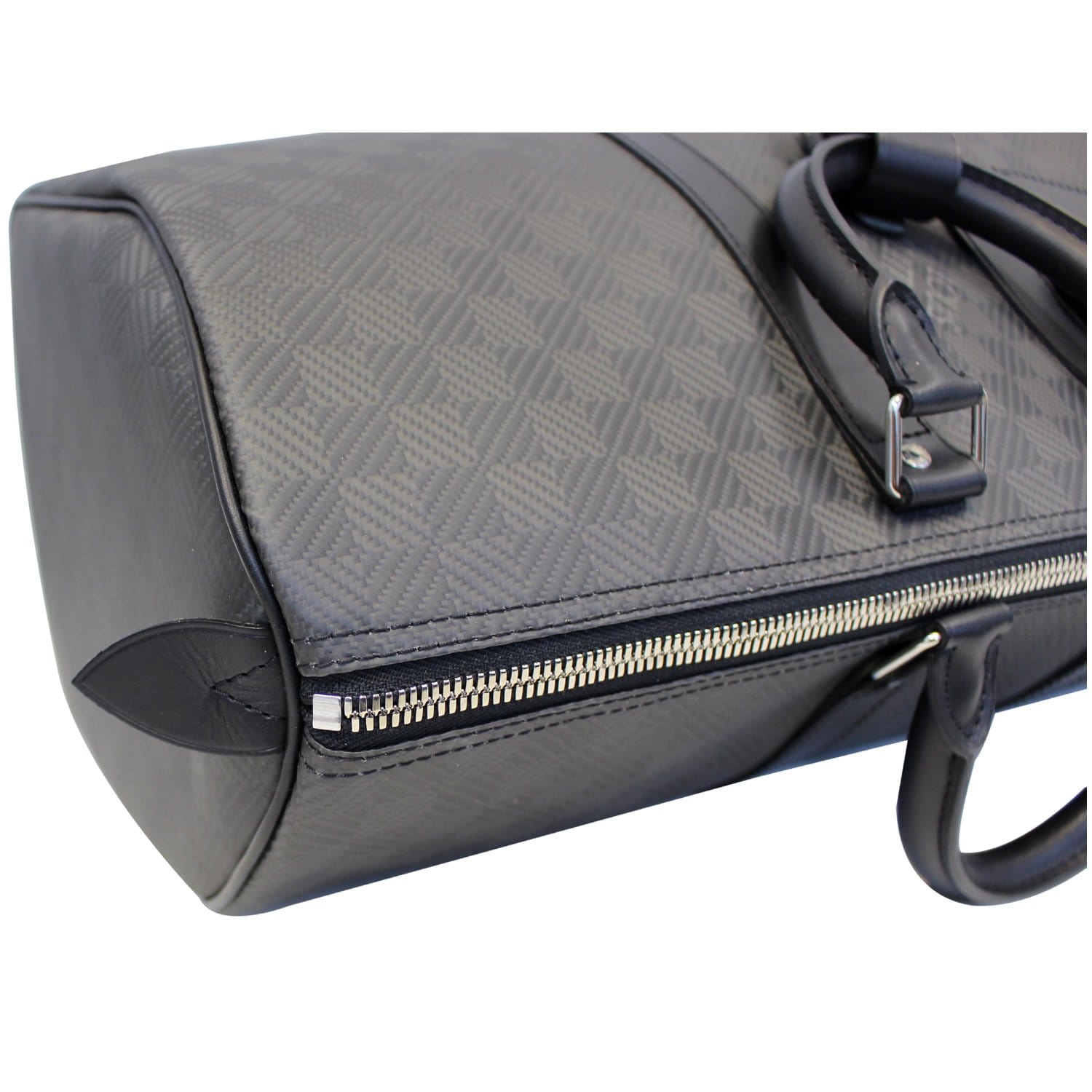 Louis Vuitton Damier Carbon Fiber Keepall 45 Carbone Duffle Bag 476lvs63