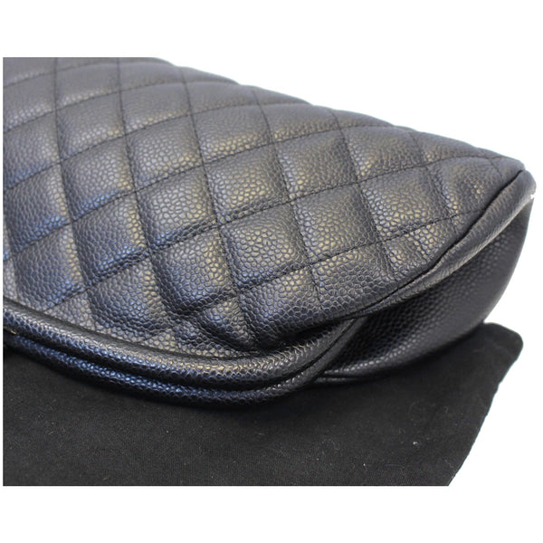 CHANEL Timeless Caviar Quilted Leather Clutch Black-US