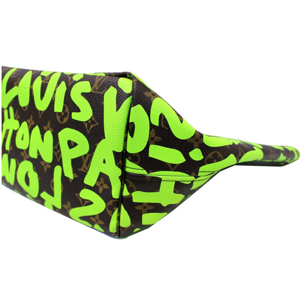 LOUIS VUITTON Neverfull GM Monogram Graffiti Shoulder Bag Lime Green-US