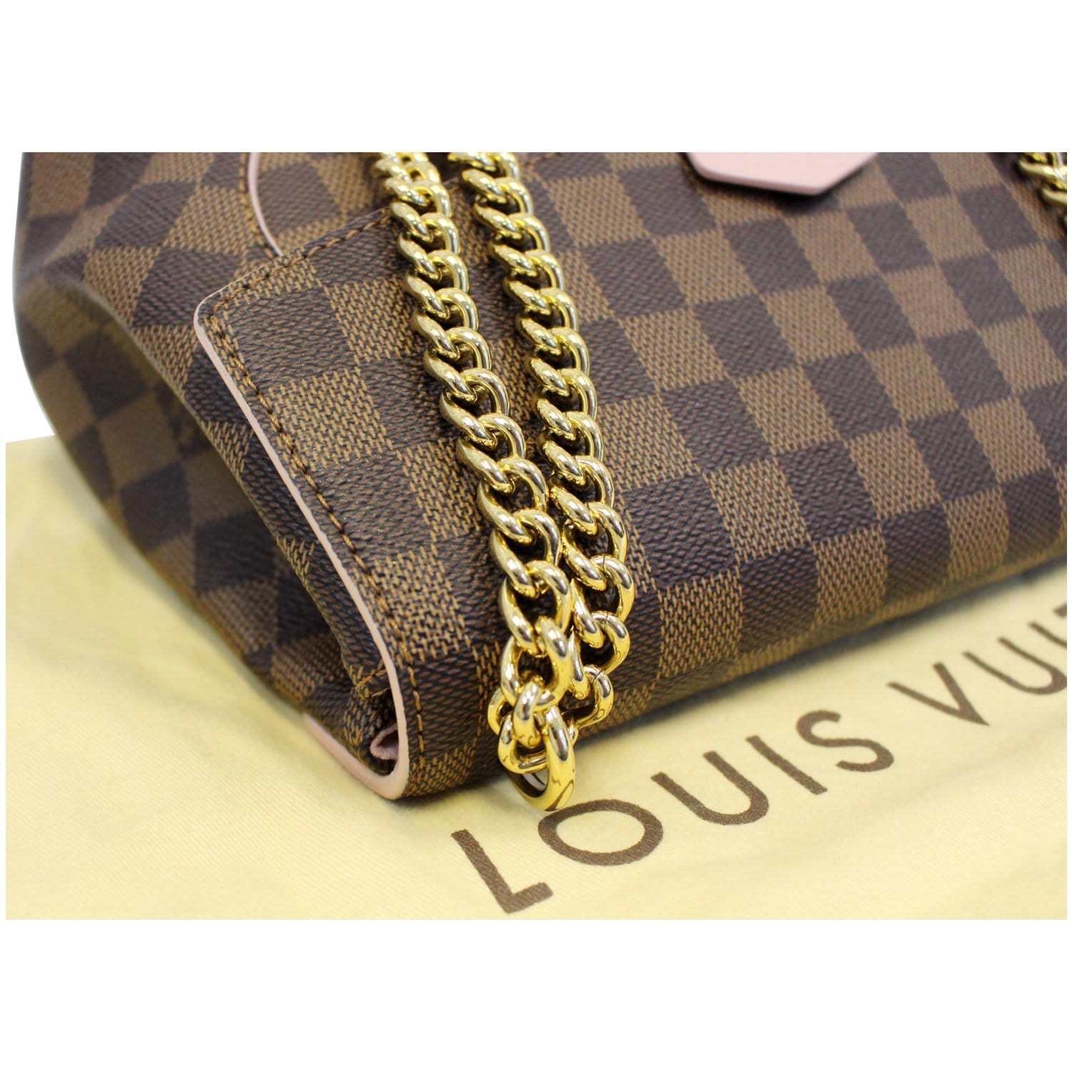 Louis Vuitton Croisette Chain Wallet NM Damier Brown