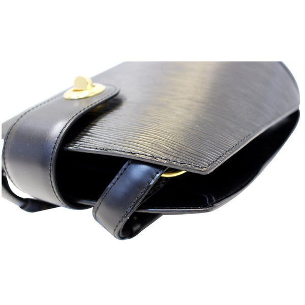 LOUIS VUITTON Cluny Epi Leather Shoulder Bag Black-US