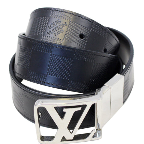LOUIS VUITTON City Reversible Leather Belt Black 100/40