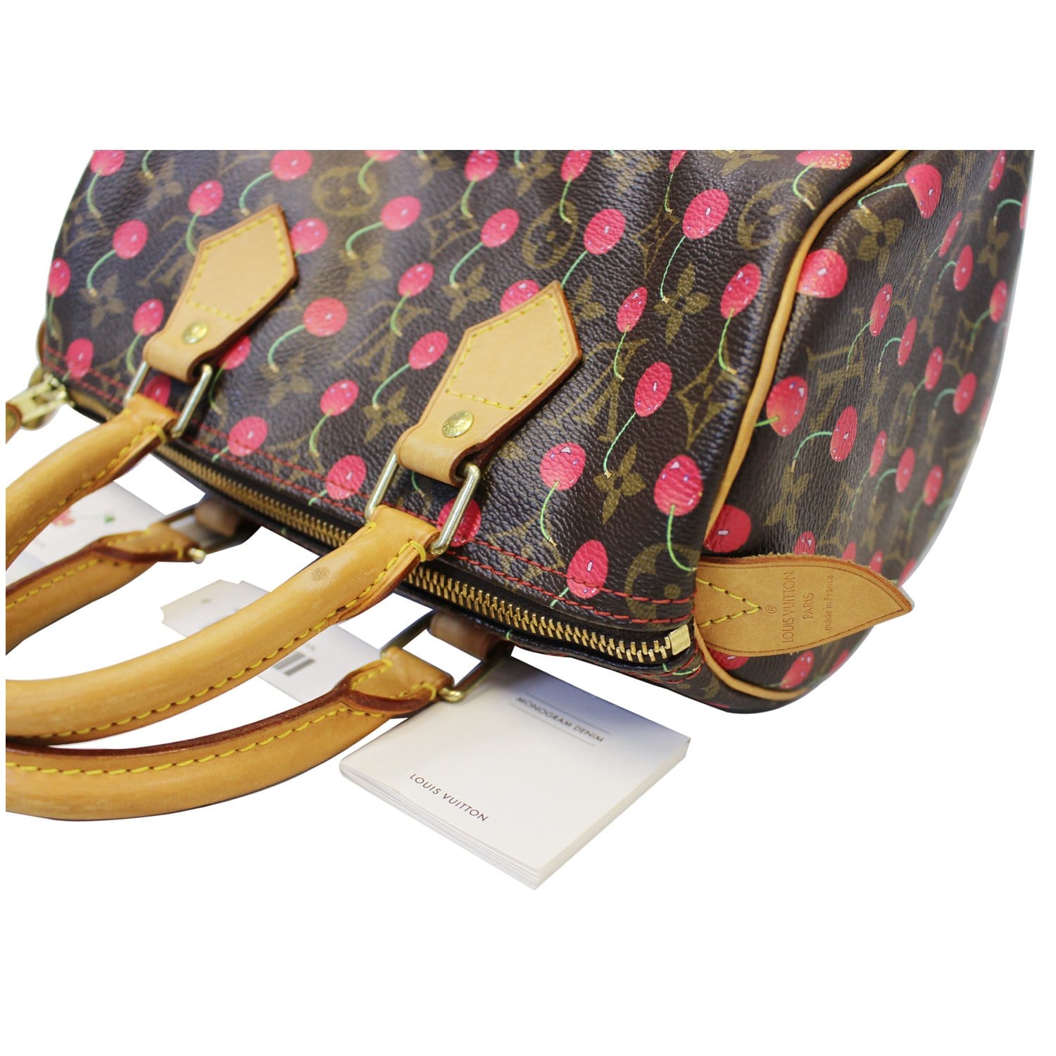 Louis Vuitton Speedy 25 Hand Bag Sp0035 Monogram Cherry