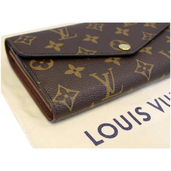 LOUIS VUITTON Sarah Monogram Canvas Wallet Brown