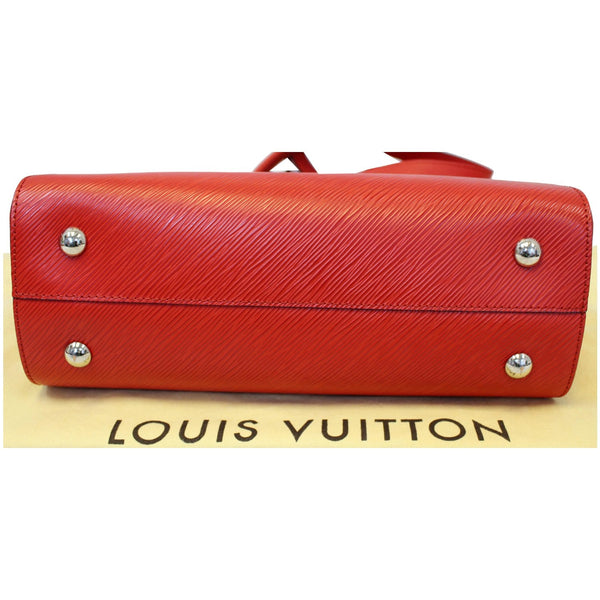 LOUIS VUITTON Twist Epi Leather Tote Shoulder Bag Red