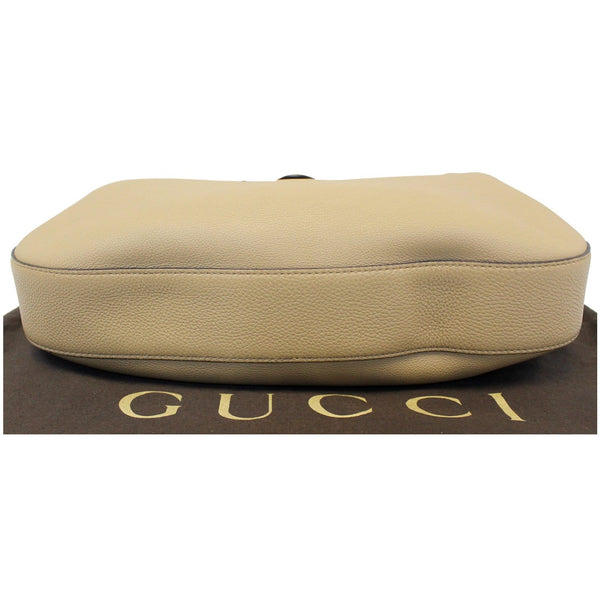 Gucci Jackie Soft Leather Hobo Bag - Gucci Shoulder bag | bottom flat view