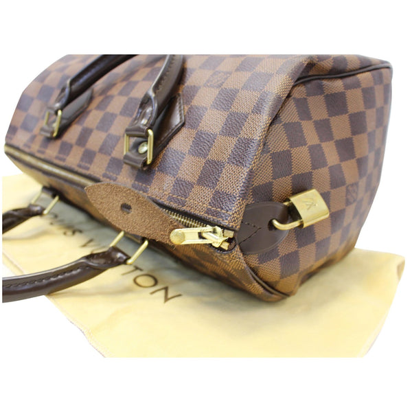 Louis Vuitton Speedy 30 Damier Ebene Satchel Bag Brown