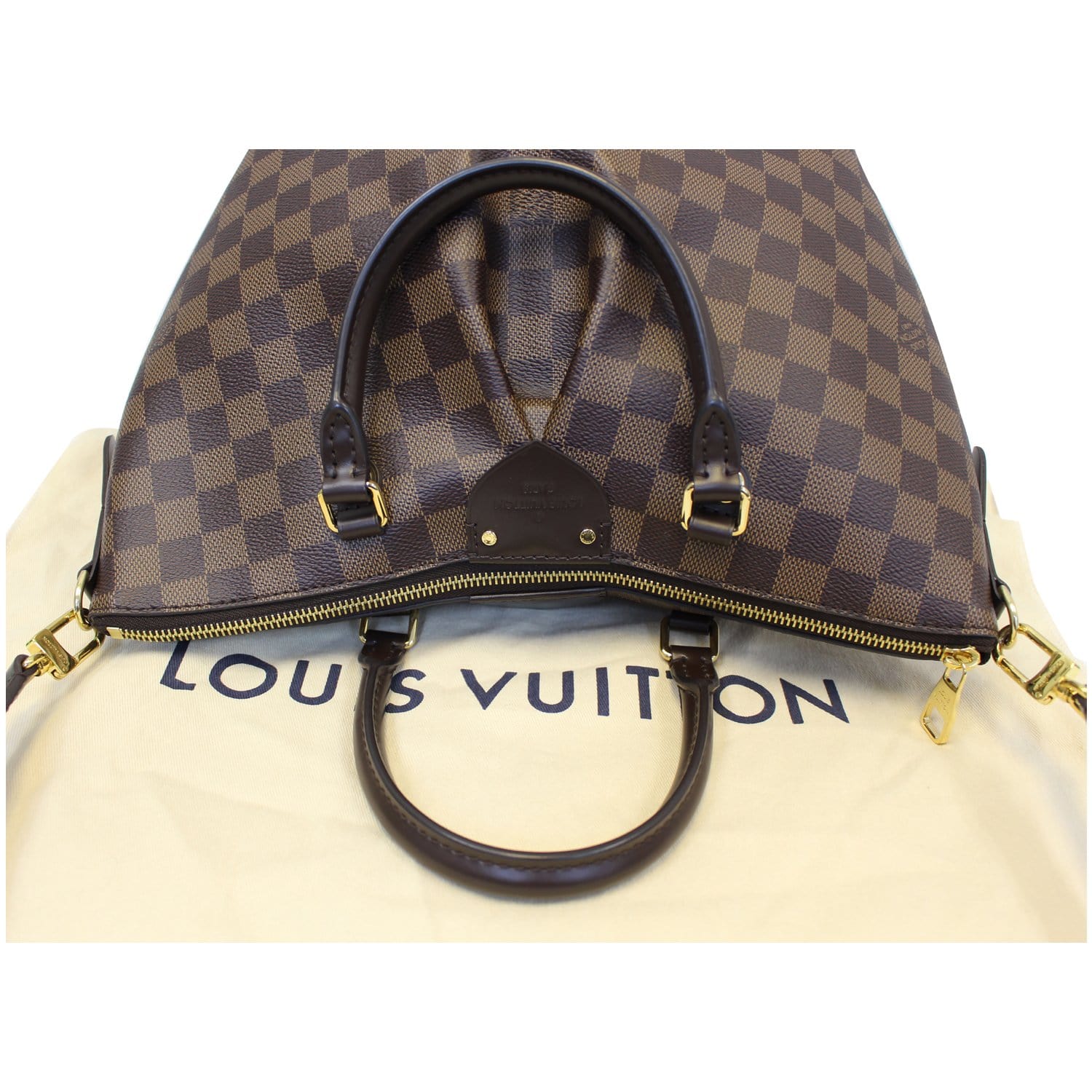 Louis Vuitton Shoulder Bag Siena MM Damier Ebene Canvas Shoulder Hand Bag  A974