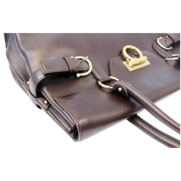 Salvatore Ferragamo Virna Satchel Handbag - corner view