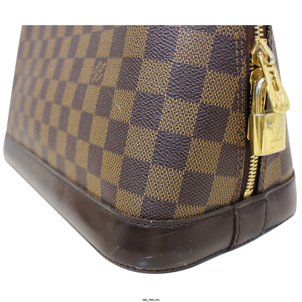 Louis Vuitton Damier Ebene Handbag - Louis Vuitton Alma leather