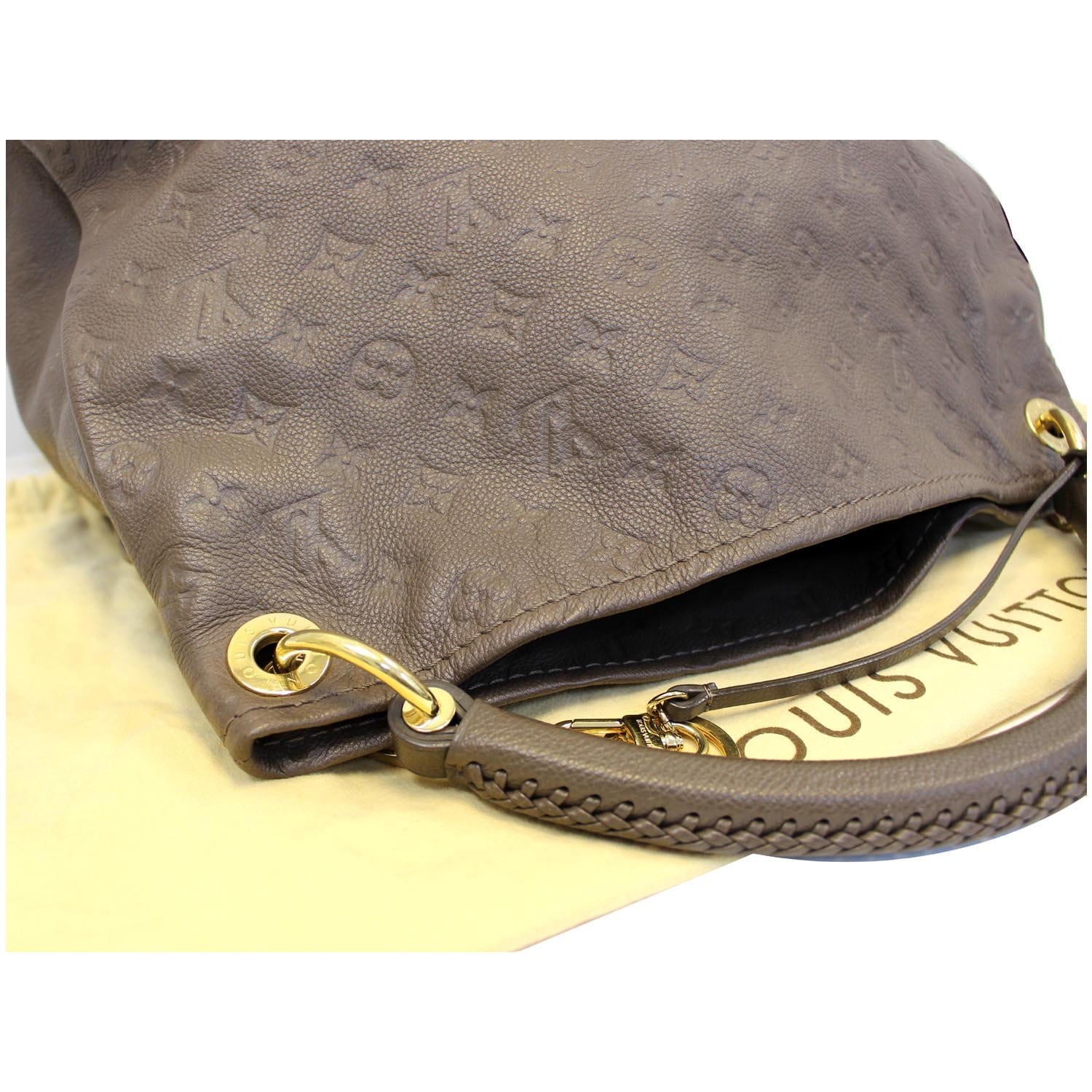 Louis Vuitton Artsy mm Hobo Terre Monogram Empreinte Leather Large Shoulder Bag