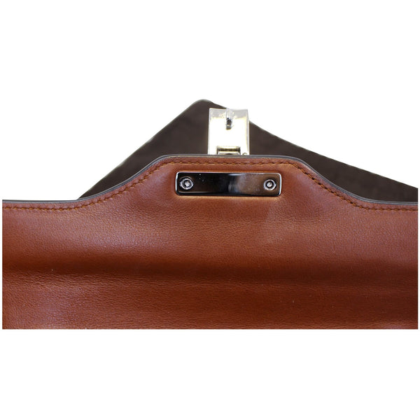 Gucci Lady Lock Python Small Top Leather Handle Handbag - metallic strip