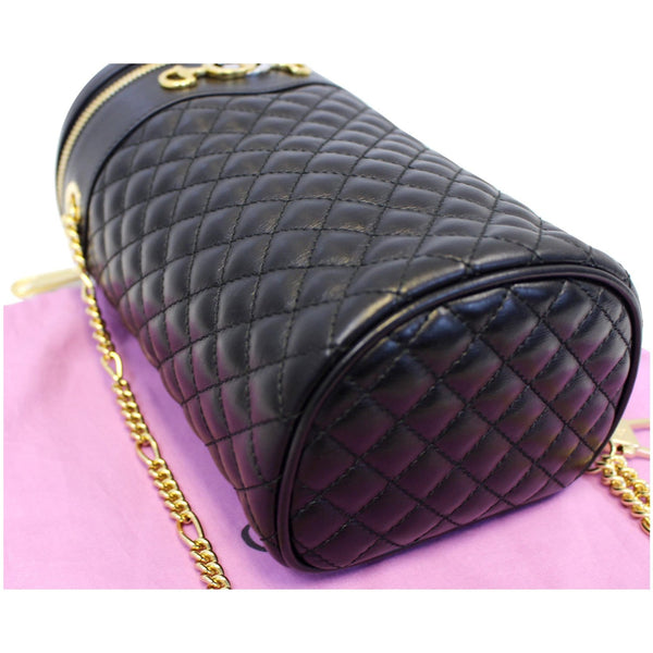 GUCCI Trapuntta Calfskin Leather Belt Bag Black 572298