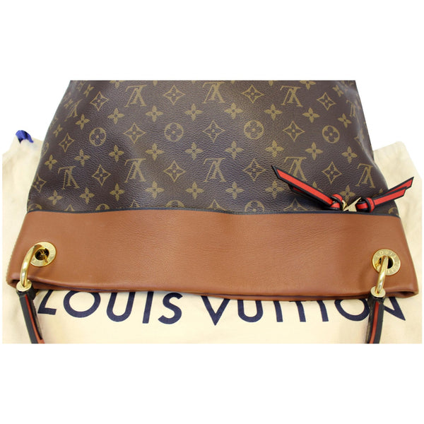 LOUIS VUITTON Tuileries Monogram Canvas Hobo Bag Caramel-US