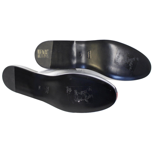 GUCCI NY Yankees Metallic Leather Slipper Mules US 10.5