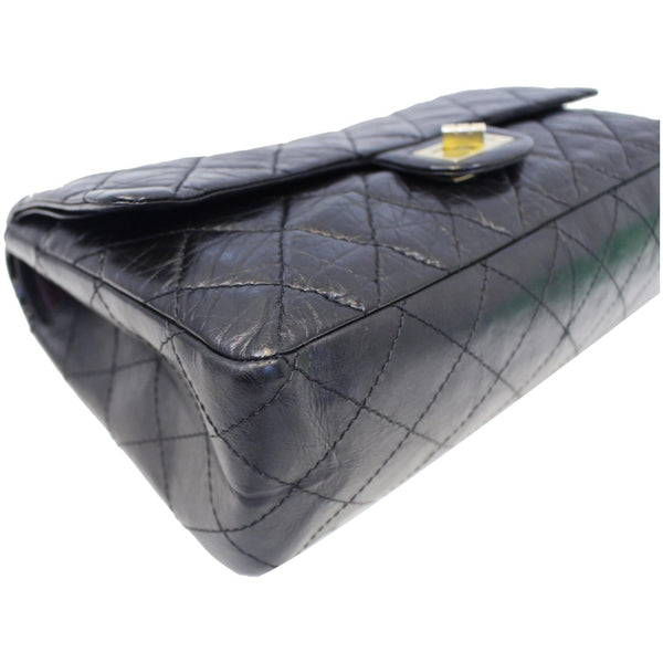 CHANEL 2.55 Reissue Calfskin Leather Flap Shoulder Bag Black-US 